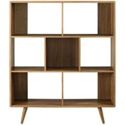52" Realm Bookshelf Walnut - Modway 8 52" Realm Bookshelf Walnut - Modway -Bookshelves Sales Shop unnamed file 5235