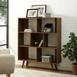 52" Realm Bookshelf Walnut - Modway 9 52" Realm Bookshelf Walnut - Modway -Bookshelves Sales Shop unnamed file 5236