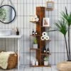 Costway 8-shelf Bookcase Freestanding Tree shelf Display Storage Stand BlackWhite -Bookshelves Sales Shop unnamed file 526