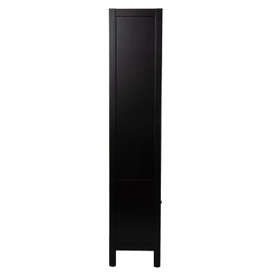 74" Groveholme Bookcase/Storage Shelf Black/Gold - Aiden Lane 7 74" Groveholme Bookcase/Storage Shelf Black/Gold - Aiden Lane - Image 5