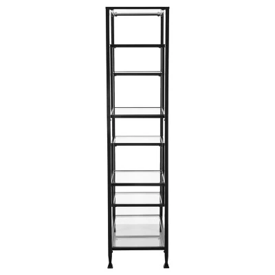 68" Jamel Bookcase Matte Black - Aiden Lane 4 68" Jamel Bookcase Matte Black - Aiden Lane - Image 2