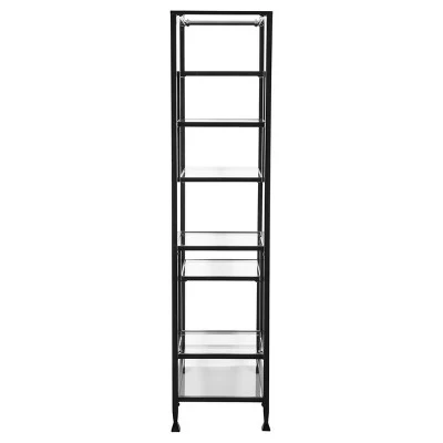 68" Jamel Bookcase Matte Black - Aiden Lane 5 68" Jamel Bookcase Matte Black - Aiden Lane - Image 3