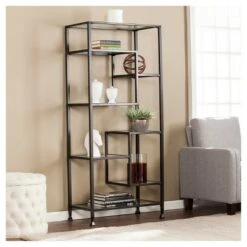 68" Jamel Bookcase Matte Black - Aiden Lane 9 68" Jamel Bookcase Matte Black - Aiden Lane -Bookshelves Sales Shop unnamed file 5277
