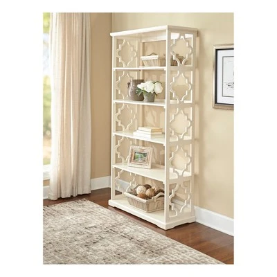 Anthony 72" 5 Shelf Painted Bookcase - Powell Company Black 10 Anthony 72" 5 Shelf Painted Bookcase - Powell Company Black - Image 8