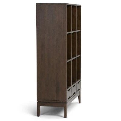 57" Pearson Solid Hardwood Cube Storage with Drawers Walnut Brown - WyndenHall 10 57" Pearson Solid Hardwood Cube Storage with Drawers Walnut Brown - WyndenHall - Image 8