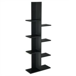 Costway 8-shelf Bookcase Freestanding Tree shelf Display Storage Stand BlackWhite -Bookshelves Sales Shop unnamed file 536