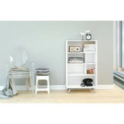 40.75" Monterey 4 Shelf Bookshelf White - Chique -Bookshelves Sales Shop unnamed file 5362