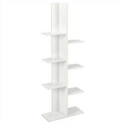 Costway 8-shelf Bookcase Freestanding Tree shelf Display Storage Stand BlackWhite -Bookshelves Sales Shop unnamed file 537