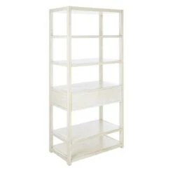70" Johni 1 Drawer and 5 Shelves Etagere - Safavieh Antique White -Bookshelves Sales Shop unnamed file 5374