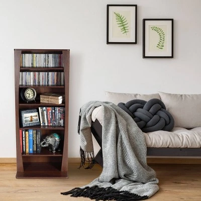 47" Canoe Curved Multimedia Cabinet Chestnut - Atlantic 5 47" Canoe Curved Multimedia Cabinet Chestnut - Atlantic - Image 3