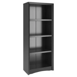 Quadra 59" Tall Bookcase - Finish - Corliving Black -Bookshelves Sales Shop unnamed file 5398