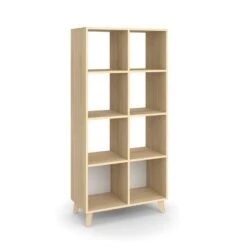 66" High Modern Cube Bookcase - HON BASYX Walnut -Bookshelves Sales Shop unnamed file 5418