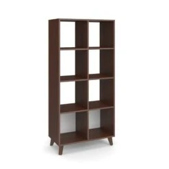 66" High Modern Cube Bookcase - HON BASYX Walnut -Bookshelves Sales Shop unnamed file 5420