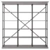 84" Belvidere 5 Shelf Wide Bookshelf - Inspire Q Ivory White