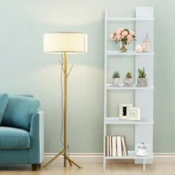 Costway Set of 2 Bookcase Storage 5-Tier Open Shelf Display Room Divider -Bookshelves Sales Shop unnamed file 543