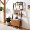 71.96" Vlad 3 Shelves and 1 Door Etagere Natural/Charcoal - Safavieh -Bookshelves Sales Shop unnamed file 5449