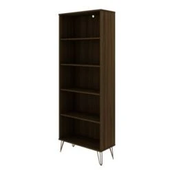 Rockefeller 5 Shelf Bookcase - Manhattan Comfort Tatiana Midnight Blue -Bookshelves Sales Shop unnamed file 5464