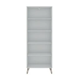 Rockefeller 5 Shelf Bookcase - Manhattan Comfort Tatiana Midnight Blue -Bookshelves Sales Shop unnamed file 5472