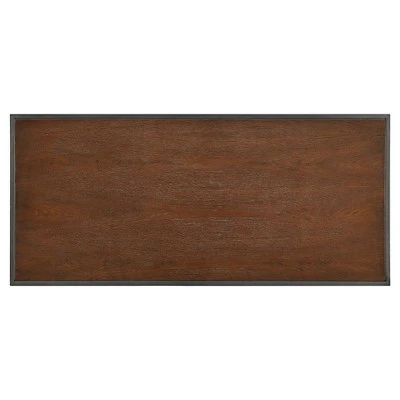 72" Webster 4 Shelf Mixed Media Bookshelf Black - Inspire Q 5 72" Webster 4 Shelf Mixed Media Bookshelf Black - Inspire Q - Image 3