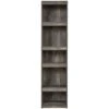 71.97" 5 Tier Wooden Pier with Adjustable Shelves - Benzara Gray -Bookshelves Sales Shop unnamed file 5494