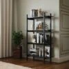 57" Emery 4 Tier Vertical Shelf Bookshelf Black - RST Brands -Bookshelves Sales Shop unnamed file 5522