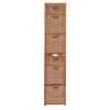 67" Flip Flop Square Folding Bookcase with Wicker Storage Baskets - Regency Oak/natural -Bookshelves Sales Shop unnamed file 5535