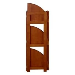 Cakewalk High Corner Folding Bookcase - Regency Cherry 10 Cakewalk High Corner Folding Bookcase - Regency Cherry -Bookshelves Sales Shop unnamed file 5548