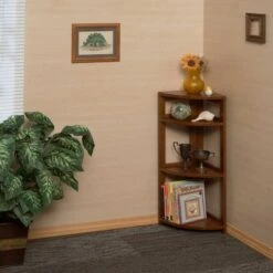 Cakewalk High Corner Folding Bookcase - Regency Cherry 11 Cakewalk High Corner Folding Bookcase - Regency Cherry -Bookshelves Sales Shop unnamed file 5549