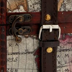 Okuna Outpost Wooden 4 Bottles Travel Wine for Storage Bar Accessory, World Map Design, 8. x 8.5 x 13.8 in. -Bookshelves Sales Shop unnamed file 5566