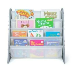 Kids' 4 Tier Bookshelf Organizer Gray/White - Humble Crew 9 Kids' 4 Tier Bookshelf Organizer Gray/White - Humble Crew -Bookshelves Sales Shop unnamed file 567
