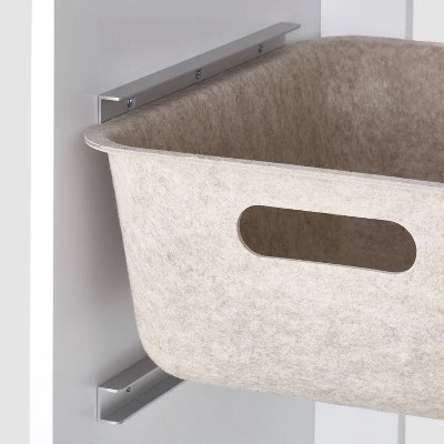 Triple Opening Sliding Bin Cube - Brightroom™ White 4 Triple Opening Sliding Bin Cube - Brightroom™ White - Image 2