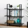 Modern Industry Metal/Wooden 3 Tier Bookcase with Shelves - Glitzhome Walnut 2 Modern Industry Metal/Wooden 3 Tier Bookcase with Shelves - Glitzhome Walnut -Bookshelves Sales Shop unnamed file 604