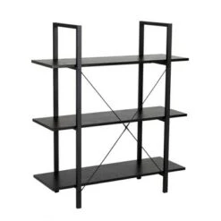 Modern Industry Metal/Wooden 3 Tier Bookcase with Shelves - Glitzhome Walnut 13 Modern Industry Metal/Wooden 3 Tier Bookcase with Shelves - Glitzhome Walnut -Bookshelves Sales Shop unnamed file 606