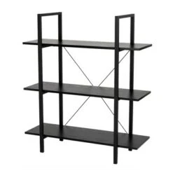 Modern Industry Metal/Wooden 3 Tier Bookcase with Shelves - Glitzhome Walnut 18 Modern Industry Metal/Wooden 3 Tier Bookcase with Shelves - Glitzhome Walnut -Bookshelves Sales Shop unnamed file 611