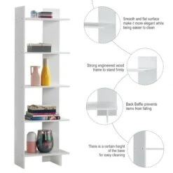 Costway 5-Tier Bookcase Storage Open Shelves Display Unit Room Divider 15 Costway 5-Tier Bookcase Storage Open Shelves Display Unit Room Divider -Bookshelves Sales Shop unnamed file 627