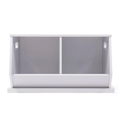 Wood Toy Storage Cubby and Kids' Bookcase White - Humble Crew 3 Wood Toy Storage Cubby and Kids' Bookcase White - Humble Crew