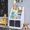 Kids' Bookrack with 2 Cubbies and 2 Bins - RiverRidge Home Pink -Bookshelves Sales Shop unnamed file 66