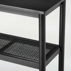 Hearth & Hand W/Magnolia Furniture Wood & Cane 3-Shelf Console Bookcase - Hearth & Hand™ with Magnolia Black -Bookshelves Sales Shop unnamed file 668