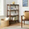 Hearth & Hand W/Magnolia Furniture Wood & Cane Tall 4-Shelf Bookcase - Hearth & Hand™ with Magnolia Black -Bookshelves Sales Shop unnamed file 684