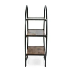 37.5" Dundas Handcrafted Industrial Circular Mango Wood Shelf Natural/Black - Christopher Knight Home -Bookshelves Sales Shop unnamed file 775