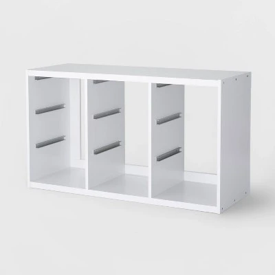 Triple Opening Sliding Bin Cube - Brightroom™ White 6 Triple Opening Sliding Bin Cube - Brightroom™ White - Image 4