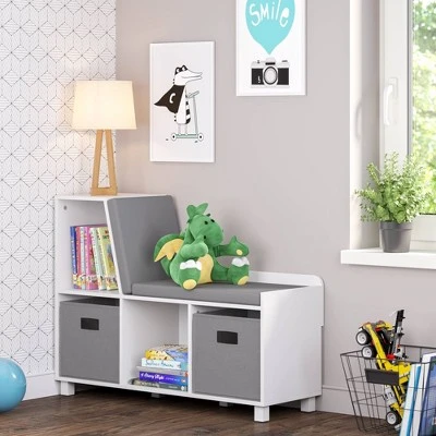 RiverRidge Home Book Nook Kids' Storage Bench with Cubbies - RiverRidge 3 RiverRidge Home Book Nook Kids' Storage Bench with Cubbies - RiverRidge