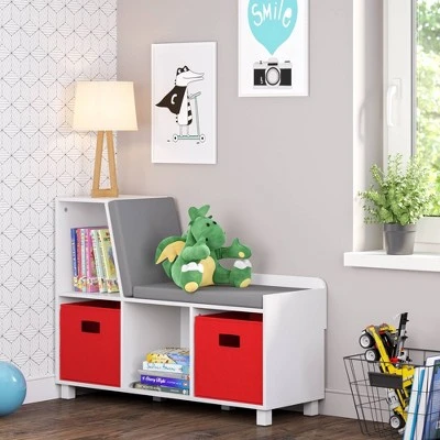 RiverRidge Home Book Nook Kids' Storage Bench with Cubbies - RiverRidge 5 RiverRidge Home Book Nook Kids' Storage Bench with Cubbies - RiverRidge - Image 3