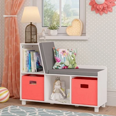 RiverRidge Home Book Nook Kids' Storage Bench with Cubbies - RiverRidge 8 RiverRidge Home Book Nook Kids' Storage Bench with Cubbies - RiverRidge - Image 6