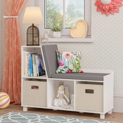 RiverRidge Home Book Nook Kids' Storage Bench with Cubbies - RiverRidge 9 RiverRidge Home Book Nook Kids' Storage Bench with Cubbies - RiverRidge - Image 7