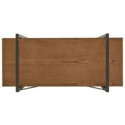 Nathyn 5 Shelf X Back Metal Post Bookshelf - Inspire Q Walnut Brown -Bookshelves Sales Shop unnamed file 847