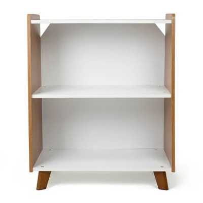 Morgan Mid-Century 2 Shelf Bookcase Wood/White - Humble Crew 3 Morgan Mid-Century 2 Shelf Bookcase Wood/White - Humble Crew