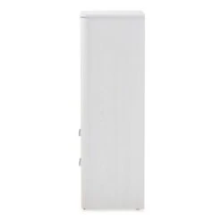 15.47" 2 Drawer Carlingford Modern and Contemporary Whitewashed Wood Bookshelf White - Baxton Studio -Bookshelves Sales Shop unnamed file 872