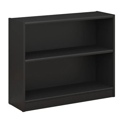 Universal 2 Shelf Bookcase - Bush Furniture Rustic Gray 6 Universal 2 Shelf Bookcase - Bush Furniture Rustic Gray - Image 4