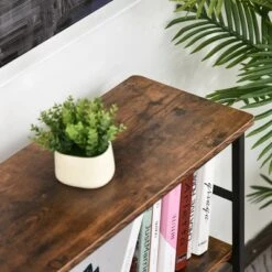 HomCom 3-Tier Industrial Style Storage Metal Wooden Shelf -Bookshelves Sales Shop unnamed file 959